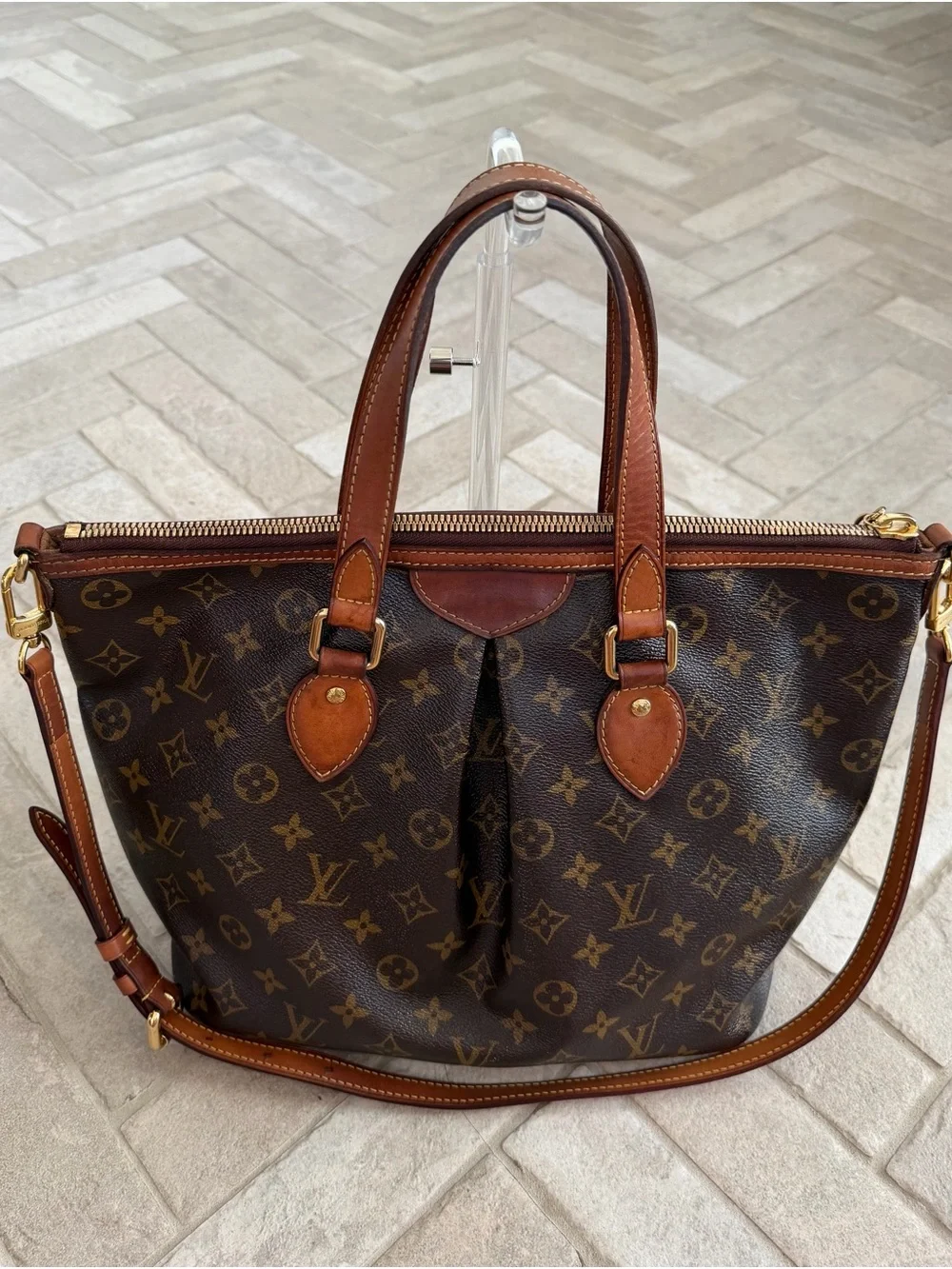 Louis Vuitton Palermo PM Monogram Canvas 2 Way Tote Shoulder Bag